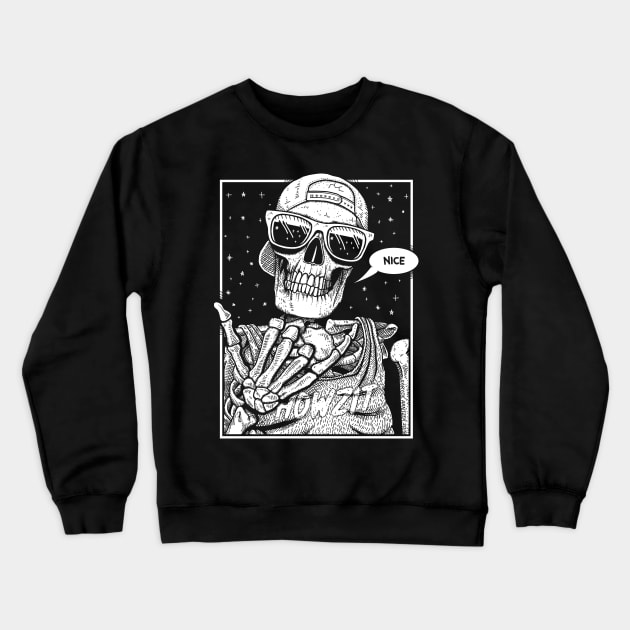 Cool Bones Crewneck Sweatshirt by GAz